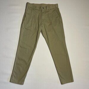 Fabletics Chino Pants Men's * 32 X 28.5 Khaki Performance Stretch Golf Work Zip